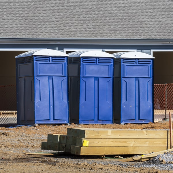 what is the maximum capacity for a single porta potty in Clifton KS